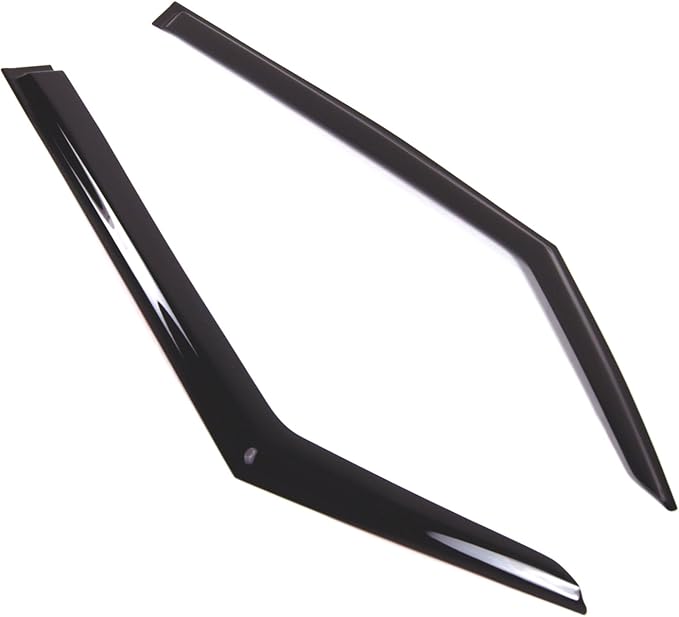 Tuningpros WD2-783 Dark Smoke 2 Pcs Set Window Visor (Outside Mount) Deflector Rain Guard Compatible with 2013-2016 Mini Paceman