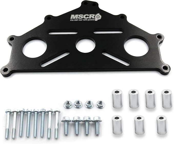 Billet Aluminum Engine Safe Stand Adapter Plate Compatible with Chevy Small/Big Block and LS LT Engines