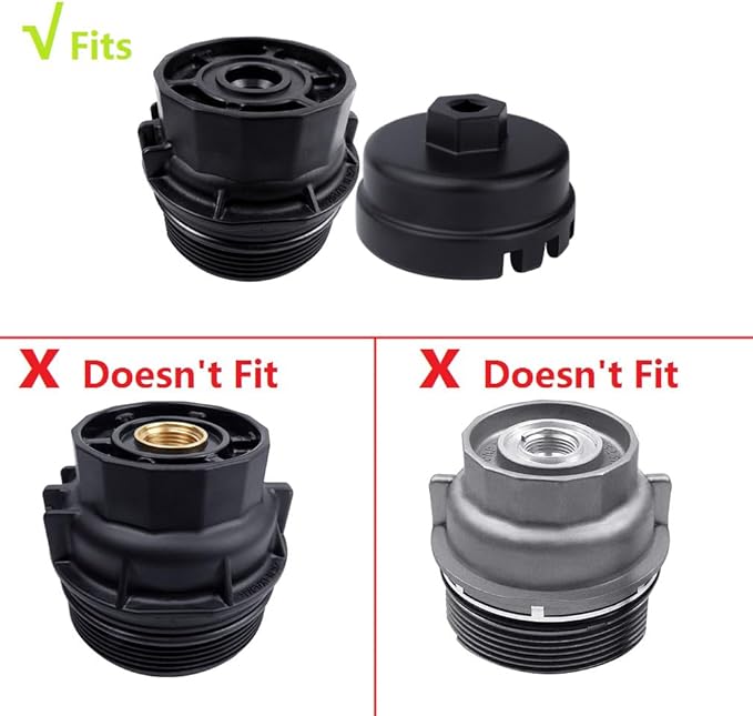 10PCS Oil Filter Wrench Set for Toyota,BMW, Mercedes, VW, Oil Filter Socket Set Includes 24mm,27mm,29mm,30mm,32mm,36mm,38mm, 64mm. Oil Filter Removal Tool for Oil Change