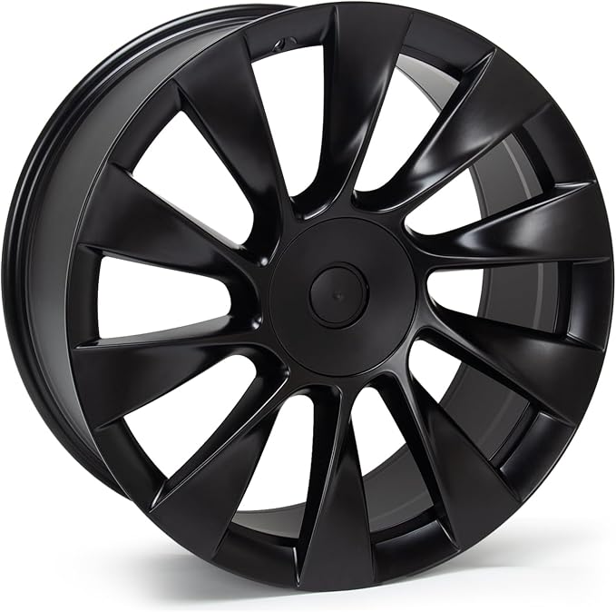 New 21'' x 9.5'' Aluminum Alloy Replacement for OE Wheel Rim Compatible with Model Y 2020 2021 2022 2023 - Direct Fit, Black