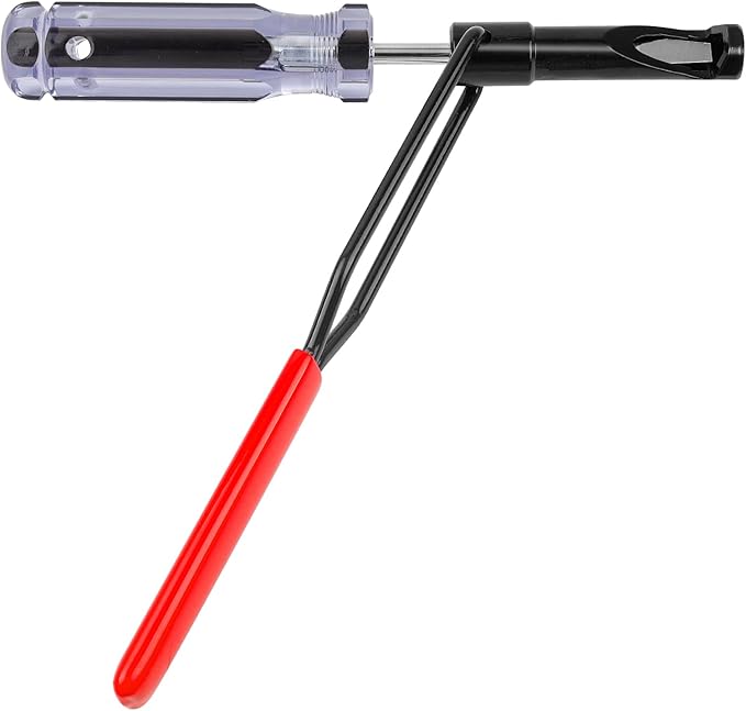 Valve Lash Adjustment Tool, with Angled Feeler Gauge，Jam Nut Valve Adjustment Tool, Slotted Valve Adjusting Stud, Compatible with Honda/Nissan/Toyota/Japanese Auto Vehicle Engines (10mm Model)