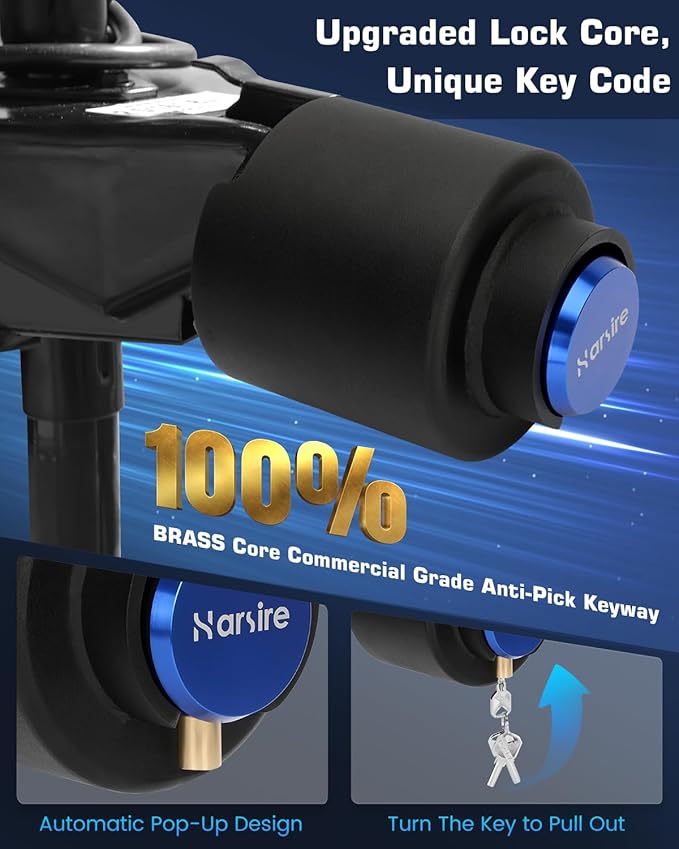 Trailer Lock Fits 2 5/16 Inch Coupler, 2025 Upgrade Heavy Duty Trailer Coupler Lock, Steel Anti-Theft Structural Trailer Hitch Lock, 2 5/16 Trailer Hitch for Travel Trailers, Boats, Trucks, RV