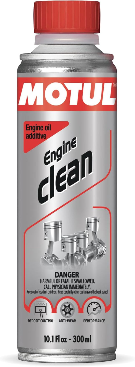 Motul Engine Clean | Oil Additive & Flush for Gasoline & Diesel Engines | Helps Remove Sludge & Improve Oil Flow | Supports Emission System Care & Engine Protection | 300ml