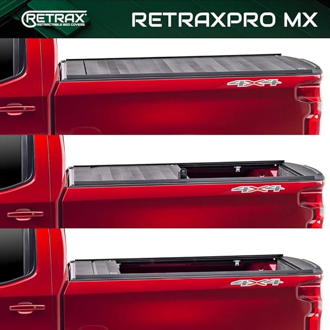 RealTruck Retrax RetraxPRO MX Retractable Truck Bed Tonneau Cover | 80502 | Fits 2017 - 2025 Honda Ridgeline 5' 4" Bed (64")