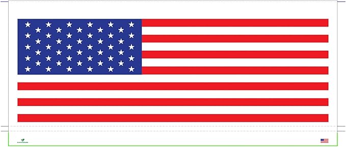 Leaveshade RV Awning Fabric Replacement Camper Trailer Awning Fabric Super Heavy Vinyl Coated Polyester 20'3''(Fit for 21' Awning)-USA Flag (Custom Looking)