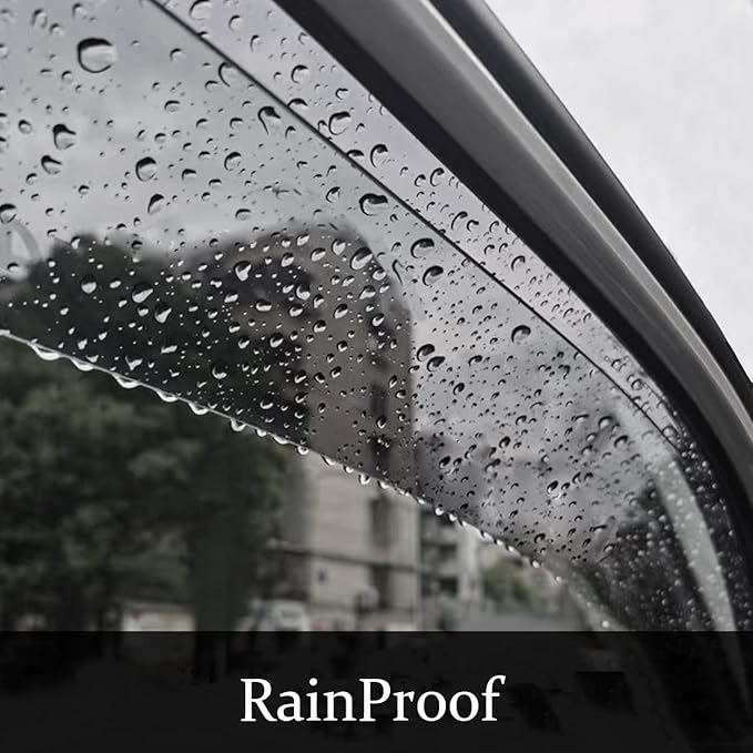 Original 4pcs Rain Guards Set, Outside Mount Window Shade Deflectors, Side Window Visors Compatible with 2009-2015 Pilot |94084|