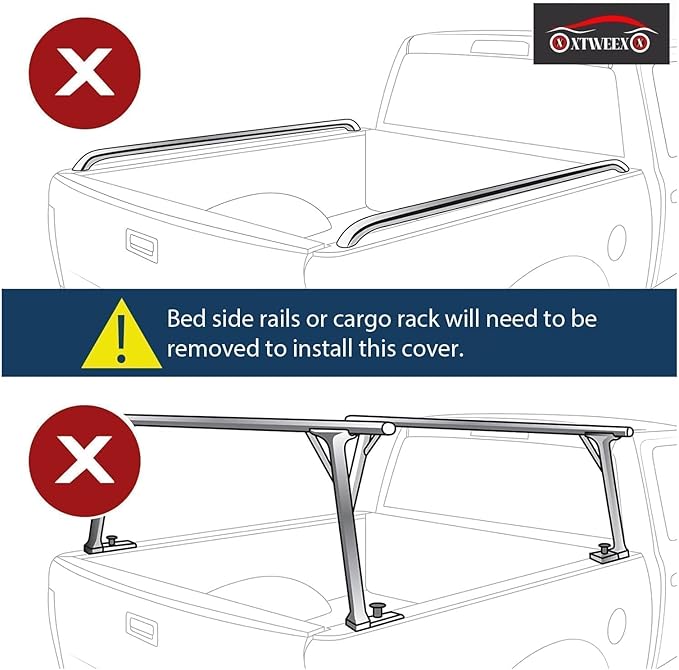 FRP Hard Tri-fold Truck Bed Tonneau Cover Compatible with 5.8 FT for 2019-2026 Chevy Silverado/GMC Sierra 1500 5.8 FT Bed W/o Multi-Flex Tailgate