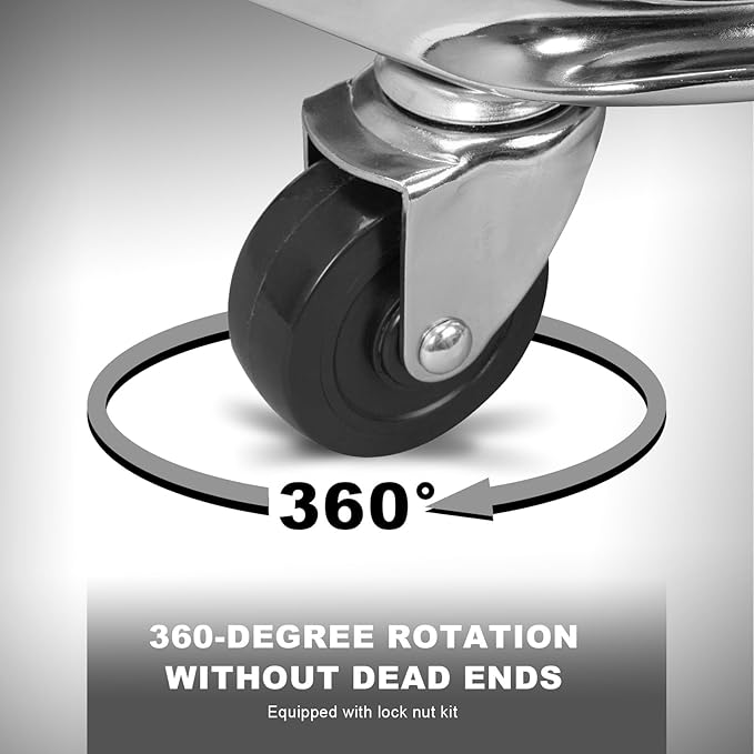 Torin 400lb Rolling Automotive Creeper Garage/Shop Seat: Padded Mechanic Stool with Tool Large Tray Suitable for garages, Repair Shops,Black