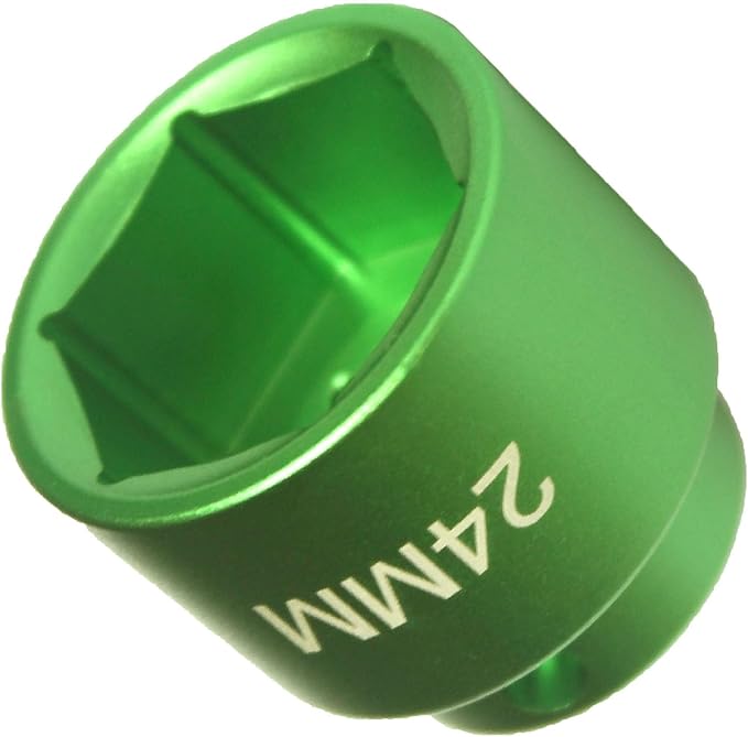 24mm oil filter socket wrench, low profile 6-point 3/8" Drive fits BMW, Chrysler,Chevy, Dodge, Jeep and Others fuel filter/oil filter cap installation&removal tool