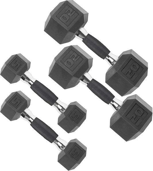 CAP Barbell Coated Dumbbell Weight | Multiple Options Pairs & Sets