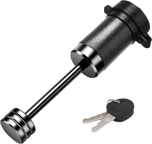 Trailer Coupler Lock 1/4" Dia, Trailer Tongue Lock with 2-1/2 Inch Span Fits Latch-Type Coupler, Solid Coupler Lock with Keys for Towing Boat Truck RV Car Trailer…