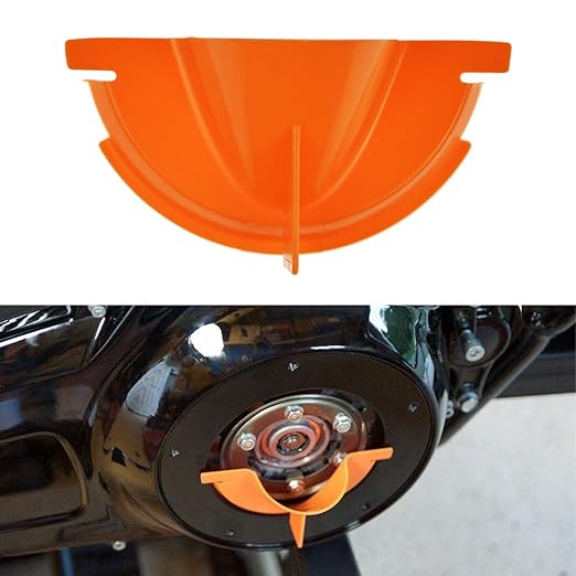 HDBUBALUS Crankcase Fill Funnel Primary Case Oil Fill Oil Filter Funnel Set Compatible with Harley 3 Pcs Orange