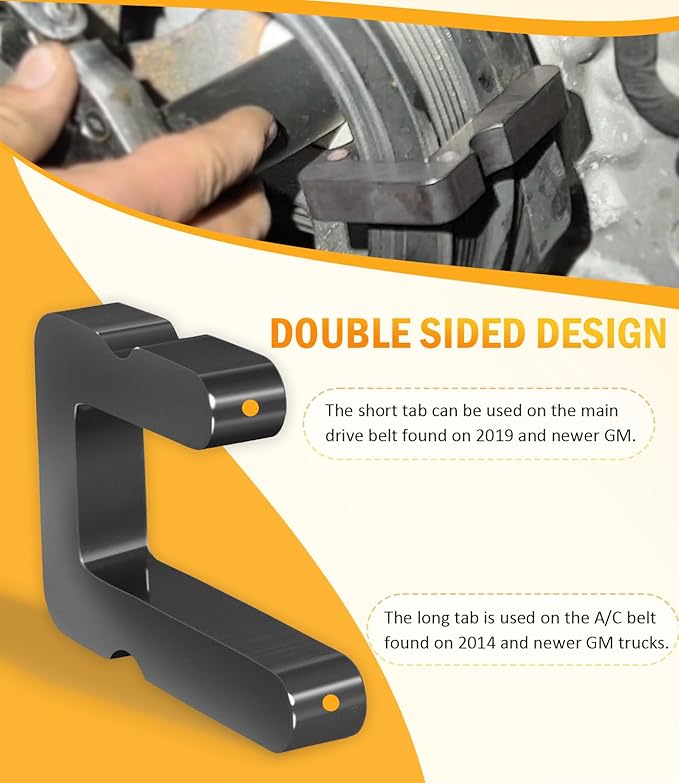 59560 Stretch Belt Tool for GM 5.3.L, 6.2L and 6.6L Gas Engines, Used on Both A/C Pulley, Main Drive Pulleys