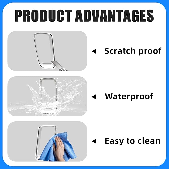 JINCHEN 7pcs Grill Mesh Inserts Clip-on Compatible with Jeep Compass 2011-2016, Front Grill Inserts Grille Cover Frame Trims (Chrome)