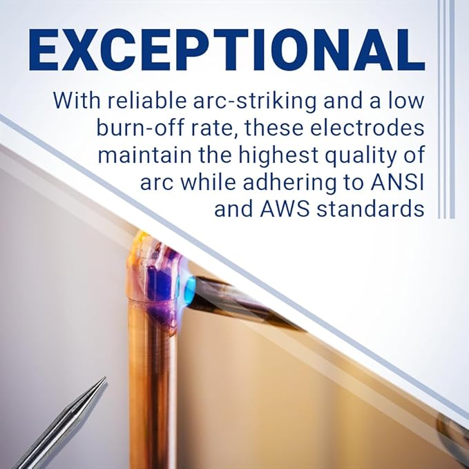 Pre-Ground TIG Tungsten Sharpened Electrodes Purple Rare Earth Mix 5-Pack (1/8" x 1.5")