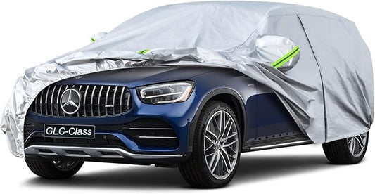 Koukou SUV Car Cover Custom Fit Mercedes Benz GLC 300 350 from 2015 to 2025, Waterproof All Weather for Automobiles, Sun Rain Dust Snow Protection.