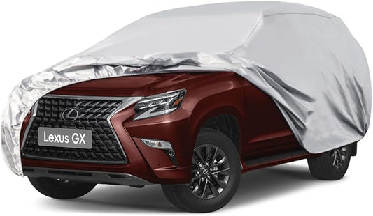 Waterproof Car Cover for Lexus GX (2002-2024), 5 Layers Compatible with Lexus GX All Weather, Snowproof Windproof Rain Ice Sun UV Protection