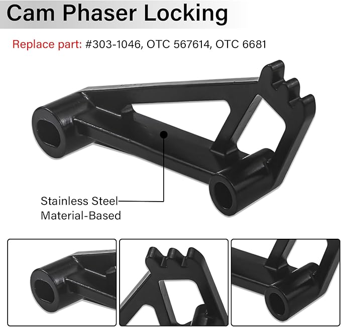 Replace Engine Cam Tool Set, Cam Phaser Locking Tool & Timing Chain Locking Wedge Tool Compatible with Ford 4.6L/5.4L/6.8L 3V Engines, Mercury 5.4L/4.6L 3V Engines, Navigator, Mustang