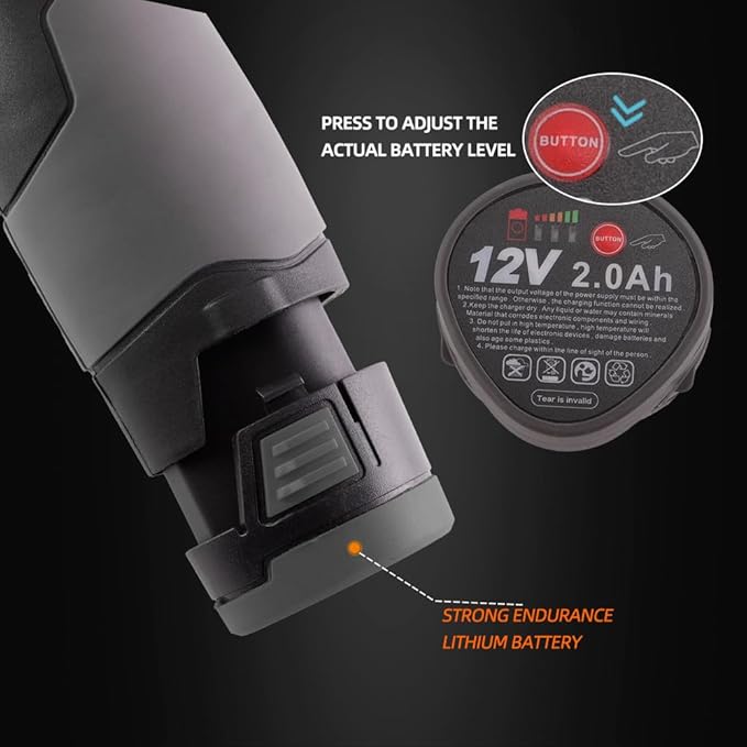 SPTA Cordless Mini Car Polisher 12V Scratches Killer Car Polisher RO/DA Cordless Polisher with Polishing Pad for Polishing, Sanding and Cleaning (Sets 1)