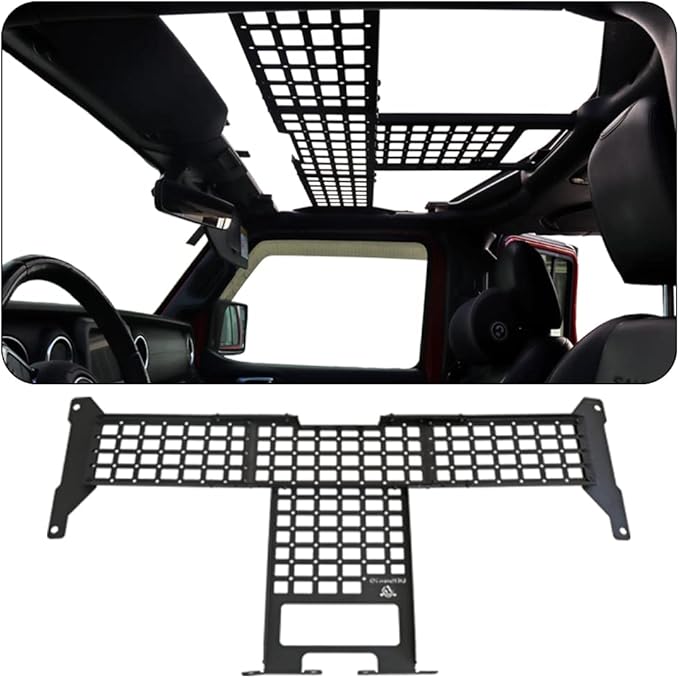 Molle Panel Roof Rack Fit Jeep Wrangler JL JLU JT Gladiator 2018-2023 Easy Installation