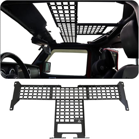 Molle Panel Roof Rack Fit Jeep Wrangler JL JLU JT Gladiator 2018-2023 Easy Installation