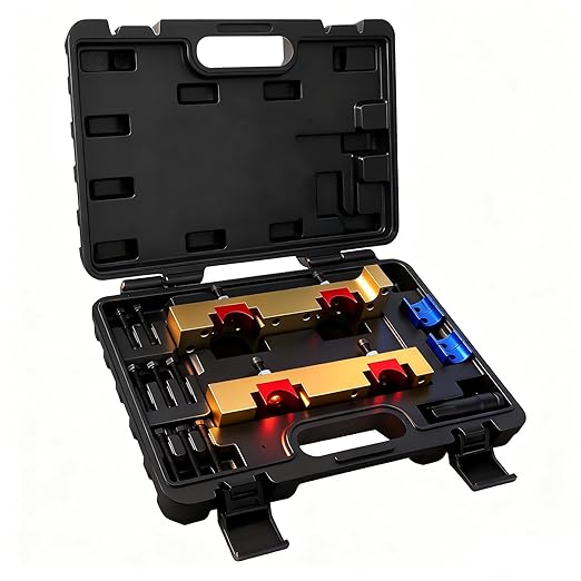 15Pcs Camshaft Locking Alignment Timing Tool, Compatible with Mercedes Benz M133 M270 M274, Engine Timing Tool Kit with Carrying Case & Gloves