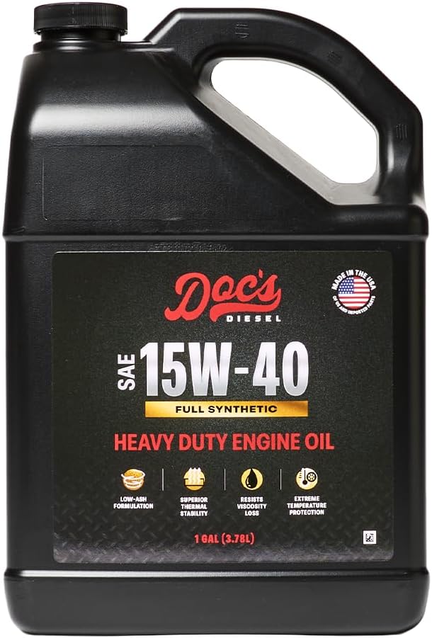 Doc's Diesel 15W-40 Full Synthetic Heavy Duty Diesel Oil DOCS15W40 | 1-Gallon