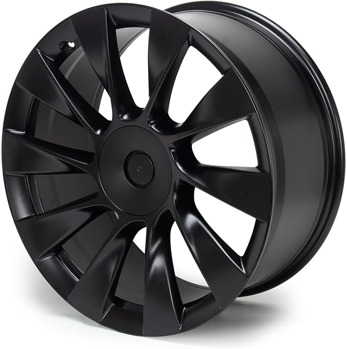 New 21'' x 9.5'' Aluminum Alloy Replacement for OE Wheel Rim Compatible with Model Y 2020 2021 2022 2023 - Direct Fit Black, 2 Sets