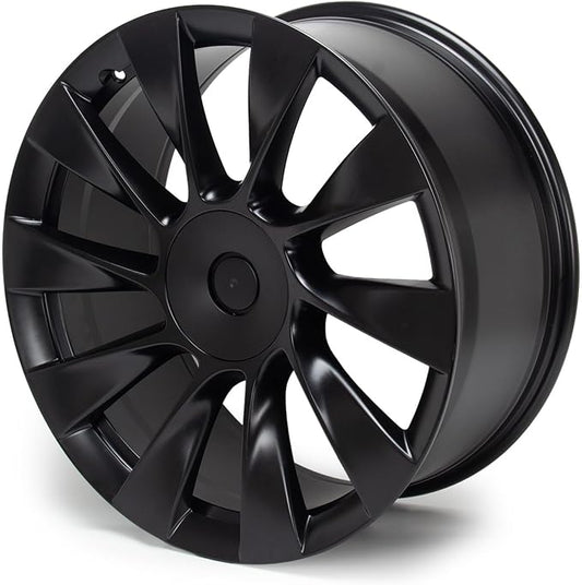 New 21'' x 9.5'' Aluminum Alloy Replacement for OE Wheel Rim Compatible with Model Y 2020 2021 2022 2023 - Direct Fit, Black