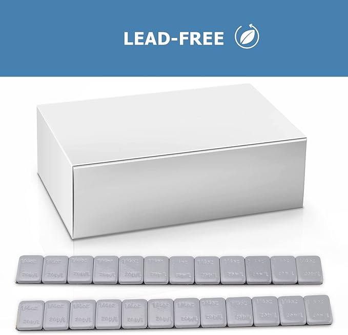 1/4 Oz Stick on Wheel Weights (1box，576pcs,144oz), Grey Adhesive Backed Wheel Weights for Cars, Trucks, SUVs, Motorcycles, Low Profile