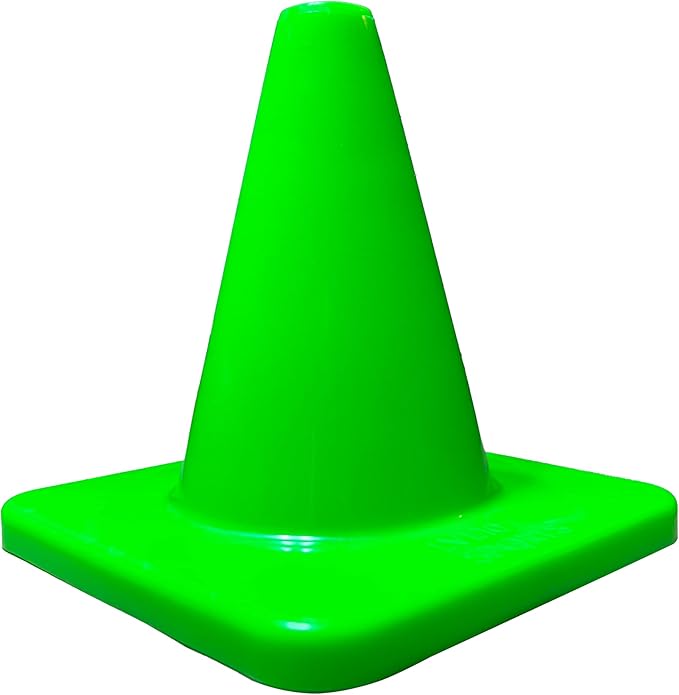 LVL10 Pro Training Cones - 6" Soccer Training Cones for Sports - for Basketball, Football, Basketball and Agility Drills - Soccer Field Markers That Won't Crack, Slide or Fly