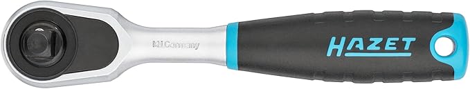 HAZET 863HP Hiper Fine-Tooth Reversible Ratchet 1/4 Inch, 4.57 Inches/116mm Length, 4 Degree Operating Angle, 120 Nm Torque, Ergonomic Reversible Lever, Corrosion-Resistant