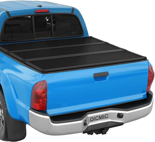 Hard Tri-Fold Truck Bed Tonneau Cover Compatible with 2007-2021 Toyota Tundra 6.5FT Bed