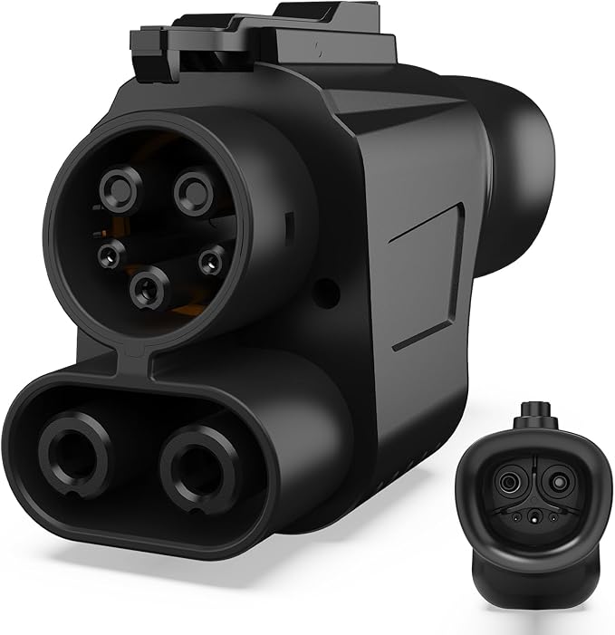 Upgraded for Tesla Supercharger Adapter, for NACS to CCS Adapter Max 500A 1000V, Compatible with R1T R1S R2 R3 EVs, Compatible with GM EVs