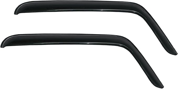 Tape On Wind Deflector Compatible with 07-18 Jeep Wrangler JK 2 Door Sun Rain Guards Window Vent Visors 92328