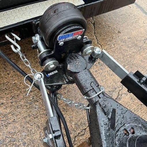 Shocker Air Equalizer & Sway Control Round Bar WD Hitch, Fits 2-1/2" Hitch 5" Rise 4" Drop
