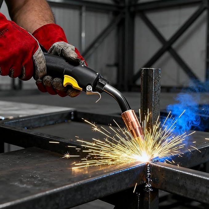 Heavy Duty Mig Welding Gun 400A 15ft Replacement for Bernard BTB BNQ400 Q40 Guns Miller connector,Q4015AE8EMC