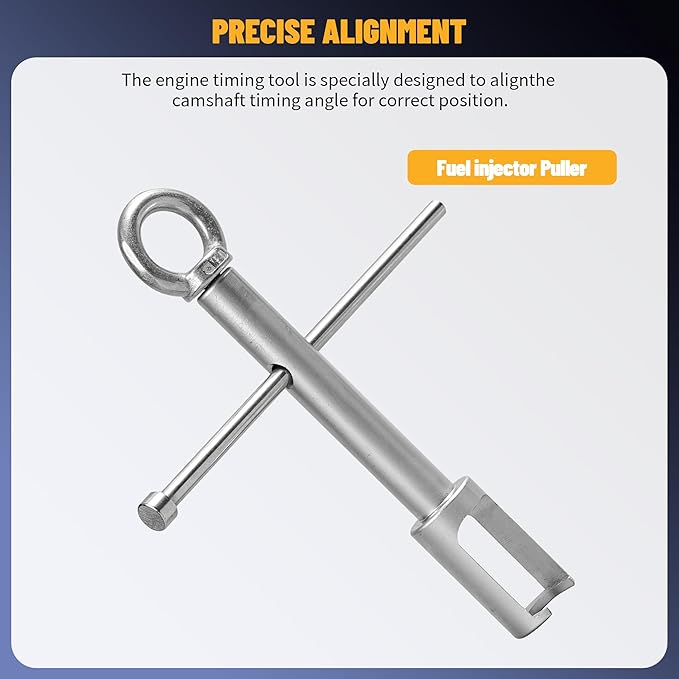 Engine Alignment Locking Timing Tool Kit with 4PCS Camshaft Adjuster Tool Kit, Compatible with Mercedes Benz M157/M276/M278, T60 & T100 Camshaft Scoket, Fuel Injector Puller