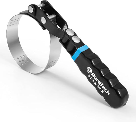 DURATECH Standard Swivel Oil Filter Wrench, Oil Filter Removal Tool, Fits Filters 3-1/4" - 3-7/8", Ideal for Car Repair Tools