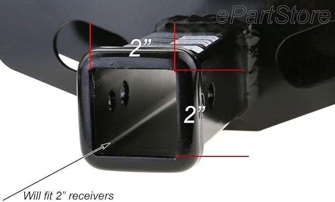 eVerHITCH USA Metal Flag Hitch Cover (Fits 2" Receivers, Black Chrome)