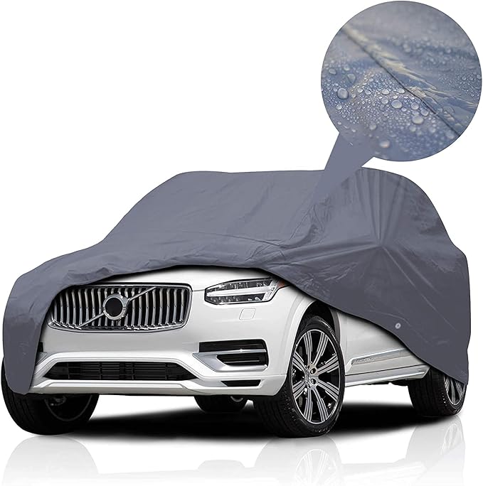 Supreme Full Car Cover – Semi Custom Fit Dustproof, Windproof, UV Protection, Breathable & Durable All-Weather Protection | Fits Volkswagen Touareg 2002-2018 SUV 4-Door 2nd Gen