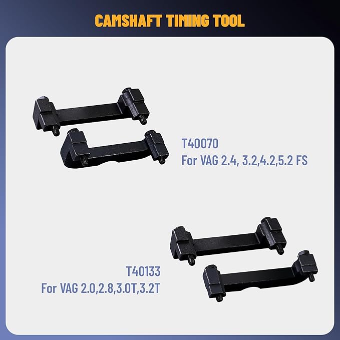 Camshaft Timing Tool Compatible with Audi VW 2.0T,2.4, 2.8, 3.0T, 3.2T, 4.2, 5.2 Engine Camshaft Adjuster Key T40133 T40070 T40026 T40071 T40058 T10172 T40069 T10035 T40079 T40269 T40297 Porsche 3.0