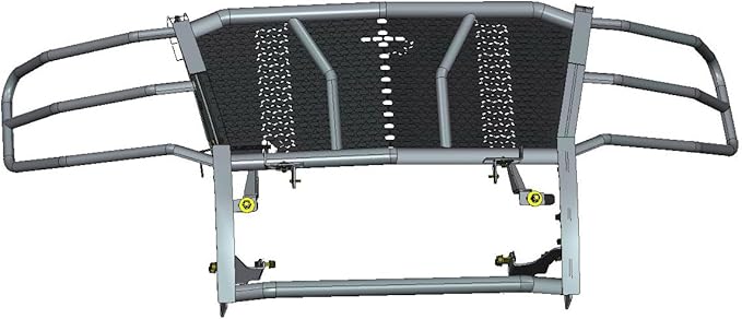 Black Horse Rugged Heavy Duty Grille Brush Bumper Guard Modular Black Compatible with 2015-2023 Chevrolet Tahoe|2015-2020 Chevrolet Suburban-RU-CHTA15-B