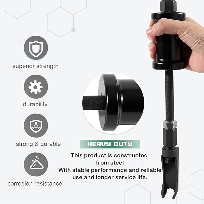 7121 Fuel Injector Puller Tool - Nozzle Puller/Remover - for Case, Caterpillar, GM, Waukesha and White Diesel Engines