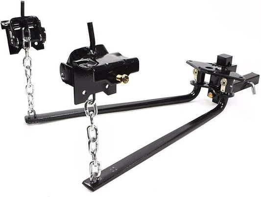 XtremepowerUS Heavy Duty Weight Distribution Equalizer Trailer Sway Control Towing Hitch Bar 1,000lbs 2-Inch Shank