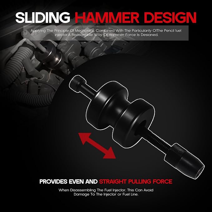 Injector Puller & Teflon Seal Installer Kit - Compatible with BMW N14 N18 N54 N63, Replaces 130192 130193 130194 130195