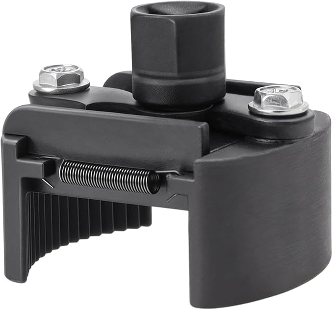 Adjustable Oil Filter Wrench Removal Tool 1/2'' Drive, Universal Oil Filter Cap Socket Wrench, fits Small & Medium-sized Spin-on Oil Filter (60-80mm)