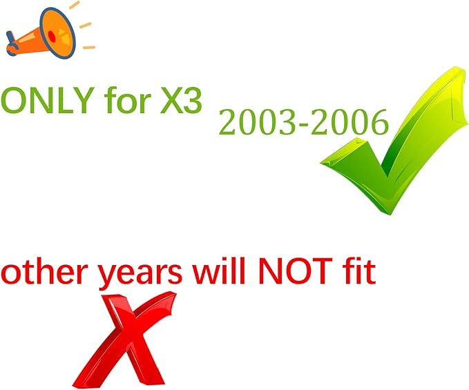 Automotive Grille Inserts for BMW X3 2003-2006 7-Beam,Front Grill Accessories