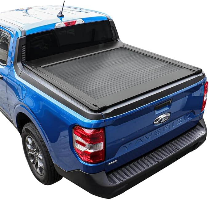 Syneticusa AR Automatic Retract Hard Tonneau Cover Fits 2022-2026 Ford Maverick 4'6" (54.4") Truck Bed Waterproof Retractable Accessories