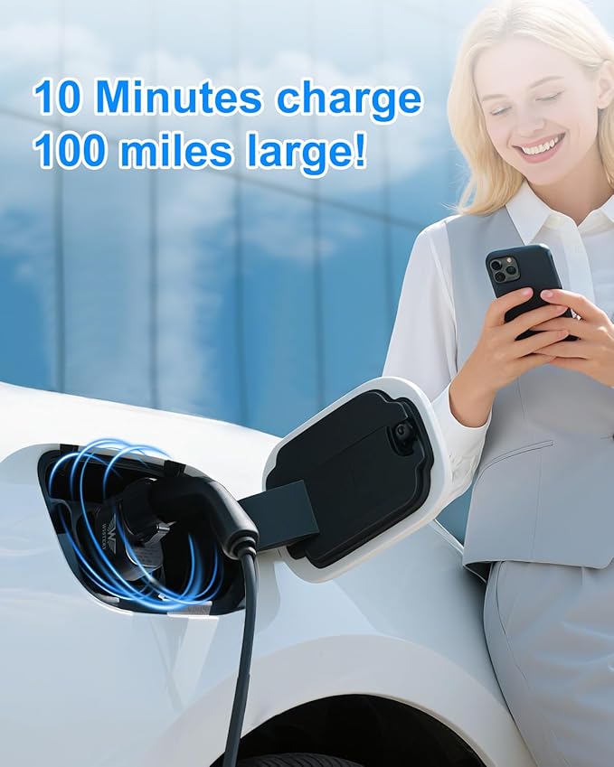 2025 Upgraded NACS to CCS Adapter [Max 500A 1000V],Tesla Supercharger to CCS1 Charger Adapter,Fast Charge Tesla Supercharger Adapter Compatible withFord,Rivian,GM,Volvo and Polestar